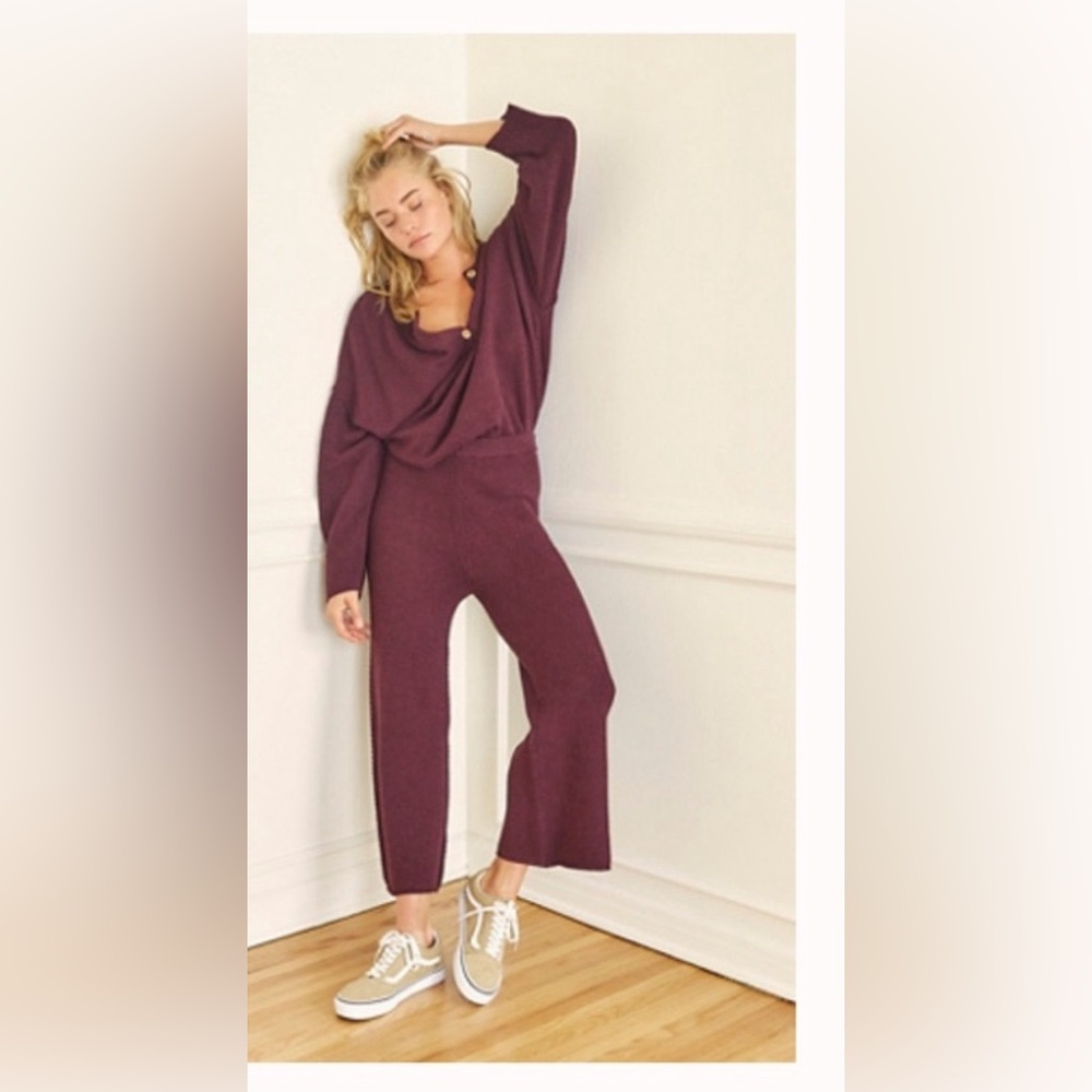Hailee Sweater Set in Mulberry